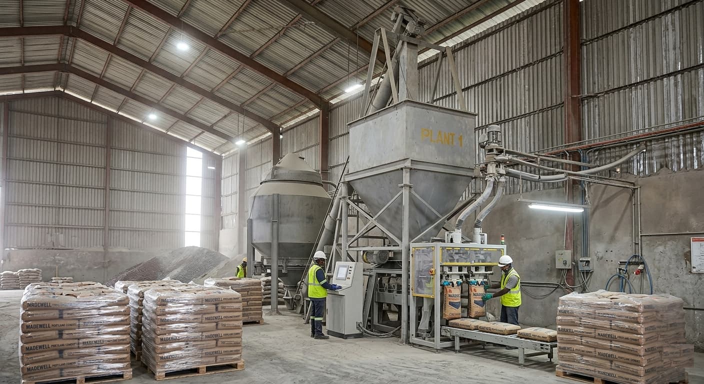 MADEWELL PORTLAND CEMENT BAGGING LINE